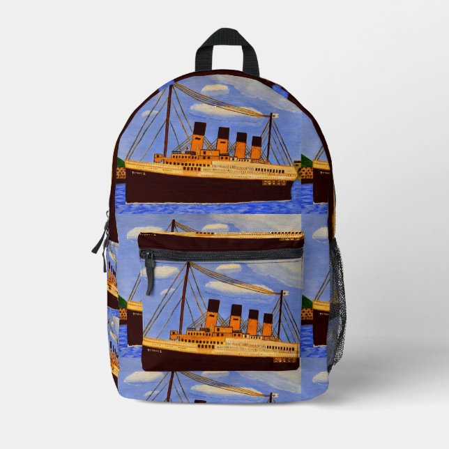Titanic Ship backpack  (Front)