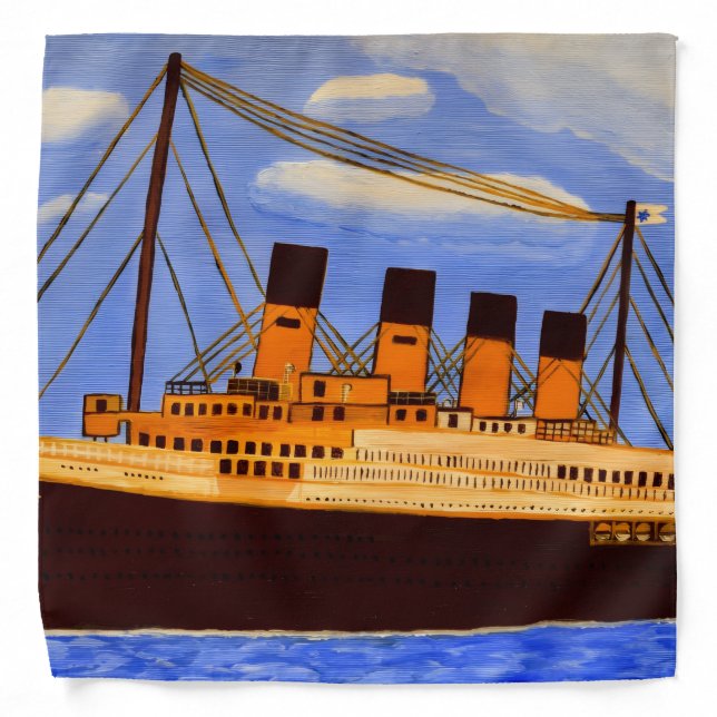 Titanic Ship Bandana  (Front)