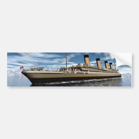 Titanic ship bumper sticker | Zazzle.com