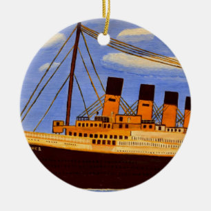 Titanic Ship  Ceramic Ornament