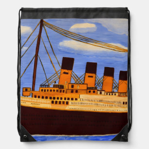 Titanic Ship Drawstring Bag