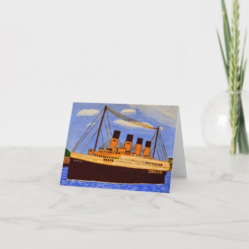 Titanic Ship greeting card 