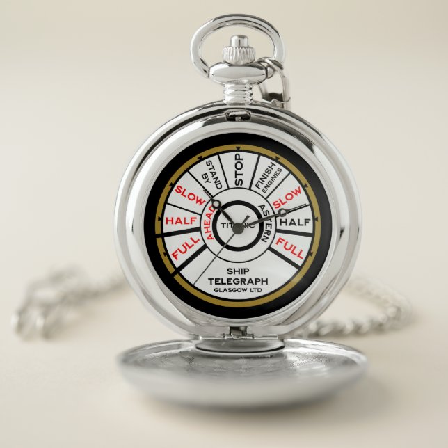 Titanic Ship Speed Pocket Watch (Inside)