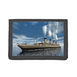 Titanic ship trifold wallet