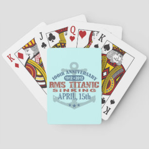 Titanic Sinking 100 Year Anniversary Poker Cards