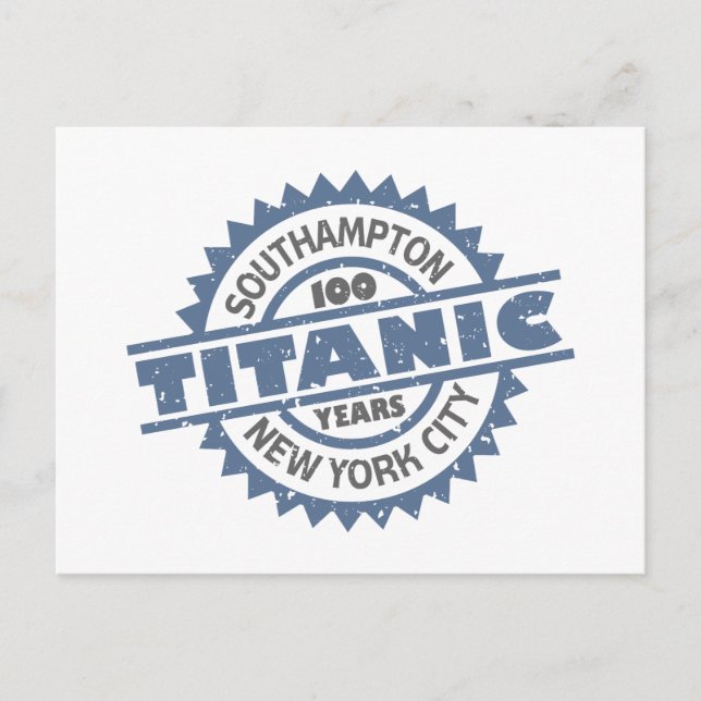 Titanic Sinking 100 Year Anniversary Postcard (Front)