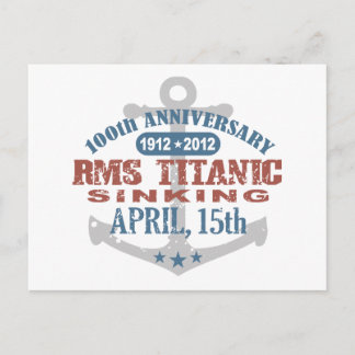 Titanic Sinking 100 Year Anniversary Postcard