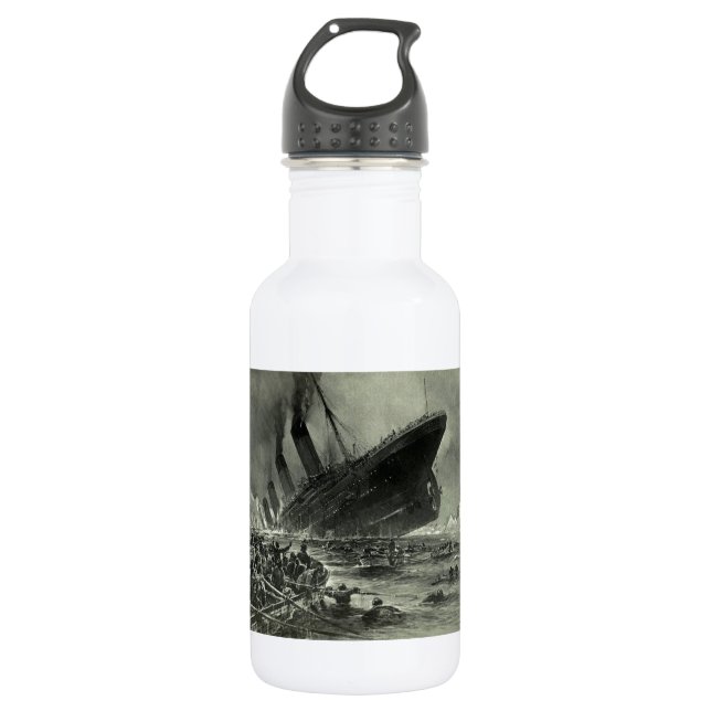 Titanic Sinking Stainless Steel Water Bottle (Front)