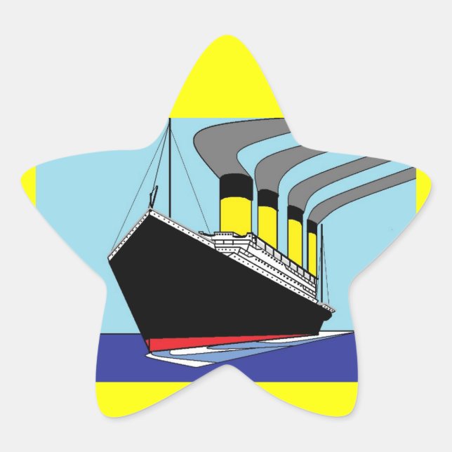 Titanic star sticker (Front)