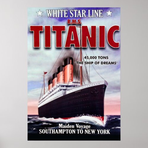 TITANIC  the Ship of Dreams Poster