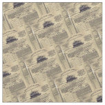 Titanic Tiled Passenger Ticket Image Fabric