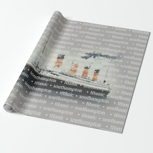 Titanic Vintage Classic White Star Line Ship Wrapping Paper