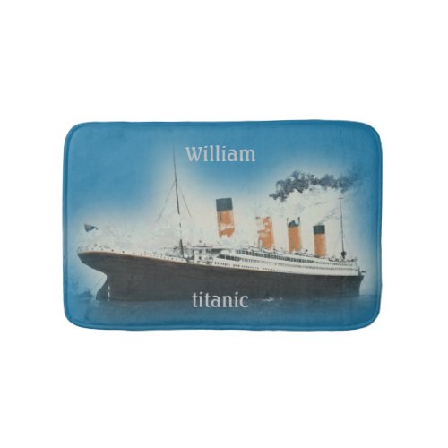 Titanic Vintage Maritime White Star Line Ship Bath Mat
