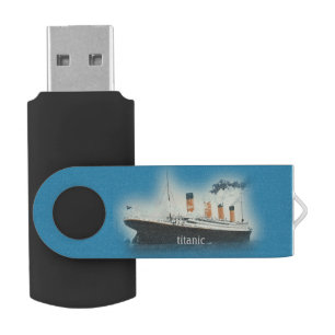 Titanic Vintage Maritime White Star Line Ship Flash Drive