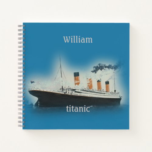 Titanic Vintage Maritime White Star Line Ship Notebook