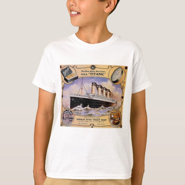 Titanic Vintage Soap Ad Kids T T-Shirt (Front)