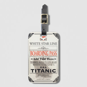 White Star Luggage Stickers, Titanic Museum Store