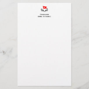 Titanic White Star Line Stationary Stationery
