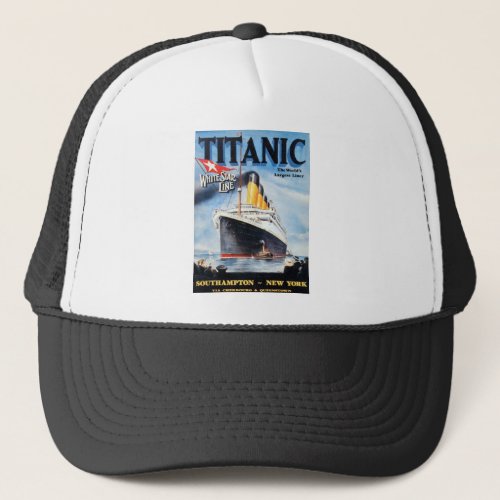 Titanic White Star Line _ Worlds Largest Liner Trucker Hat