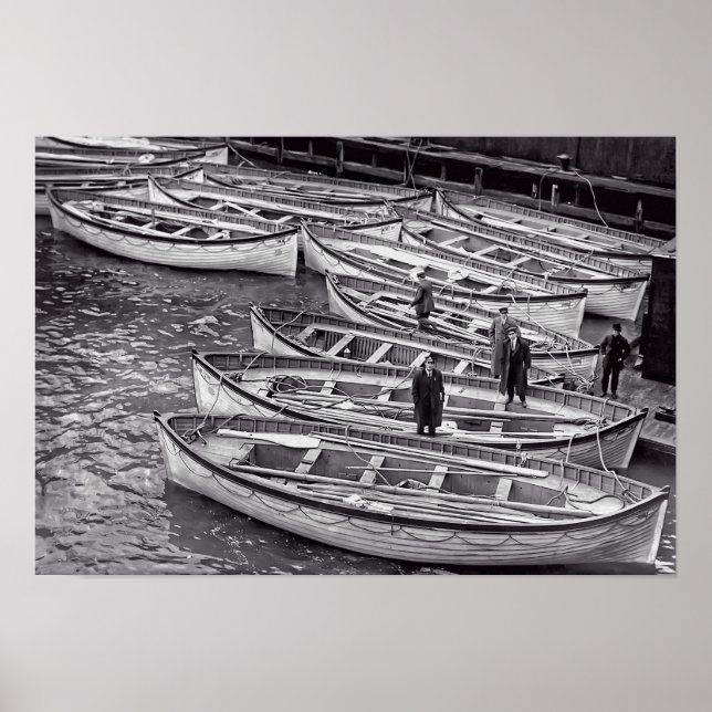 Titanic'S Lifeboats Poster (Front)