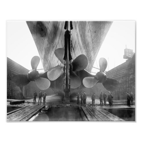 Titanics propellers photo print