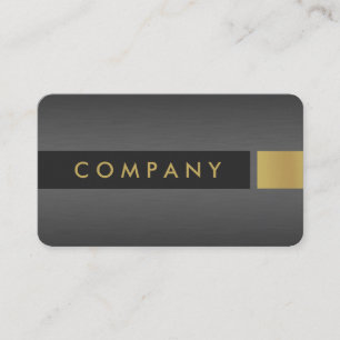 Titanium and gold professional business card