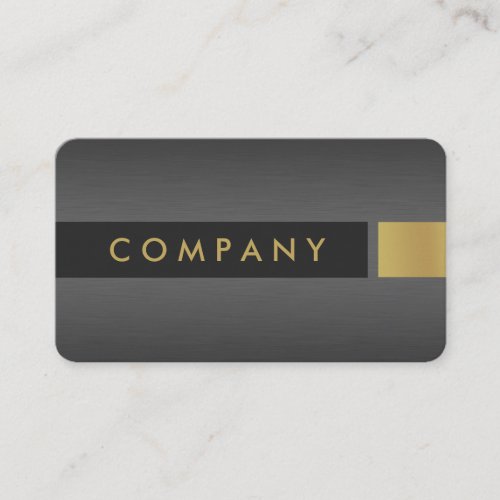 Titanium and gold professional business card