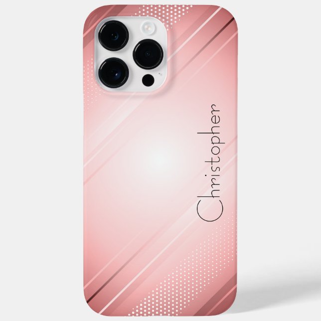 Titanium Bronze Stainless Steel Print Case-Mate iPhone Case (Back)