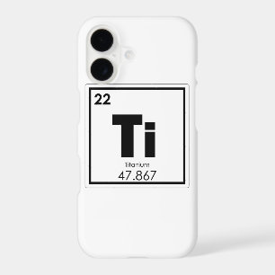 Titanium chemical element symbol chemistry formula iPhone 17 case