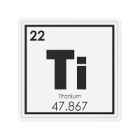 Titanium chemical element symbol chemistry formula