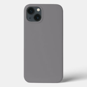 Titanium Color Grey Shade Solid Background Gray iPhone 13 Case