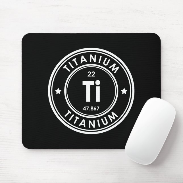 Titanium Element Black Mouse Pad (With Mouse)