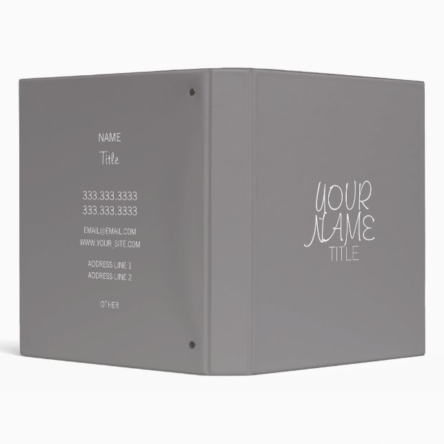 Titanium Freehand Simple 3 Ring Binder (Background)