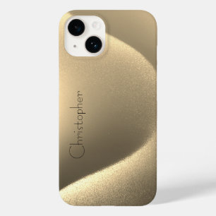 Titanium gold Stainless Steel Print iphone 15 Case-Mate iPhone 14 Case