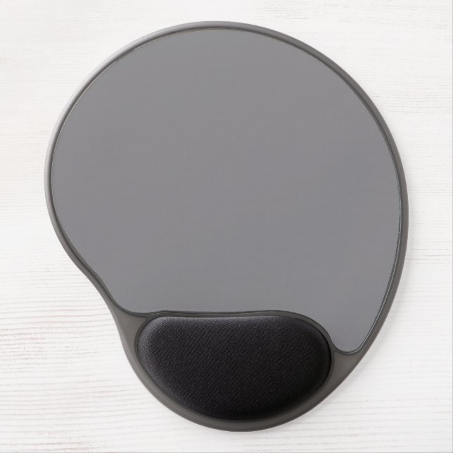 Titanium Gray Grey Color Trend Background Gel Mouse Pad (Front)