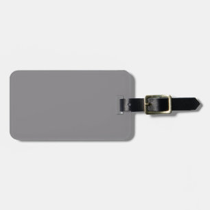 Titanium Gray Grey Color Trend Background Luggage Tag