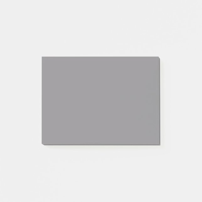 Titanium Gray Grey Color Trend Background Post-it Notes (Front)