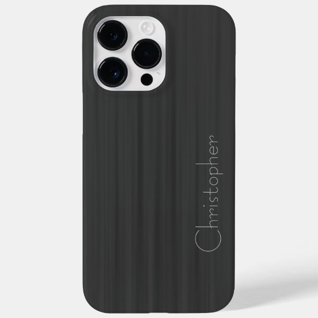 Titanium Gray Silver Stainless Steel Print Case-Mate iPhone Case (Back)