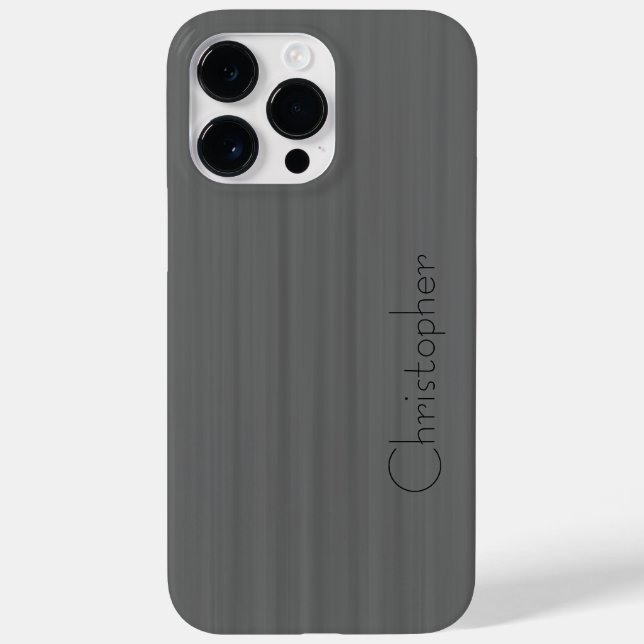 Titanium Gray Silver Stainless Steel Print Case-Mate iPhone Case (Back)