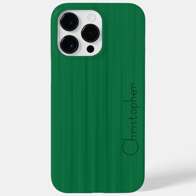 Titanium Green Silver Stainless Steel Print Case-Mate iPhone Case (Back)