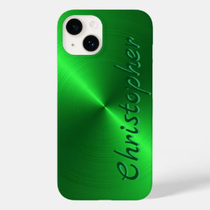 Titanium green Stainless Steel Metallic Case-Mate iPhone 14 Case