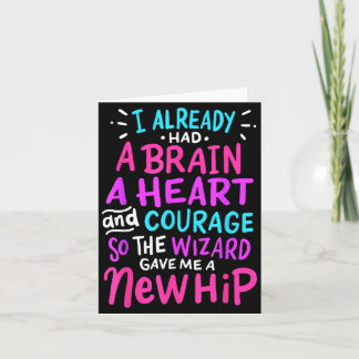 Titanium Hip Replacement Surgery Humor Funny New H Card