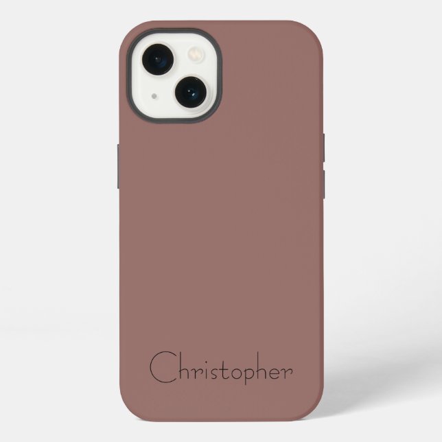 Titanium Light brown Print Iphone Case (Back)