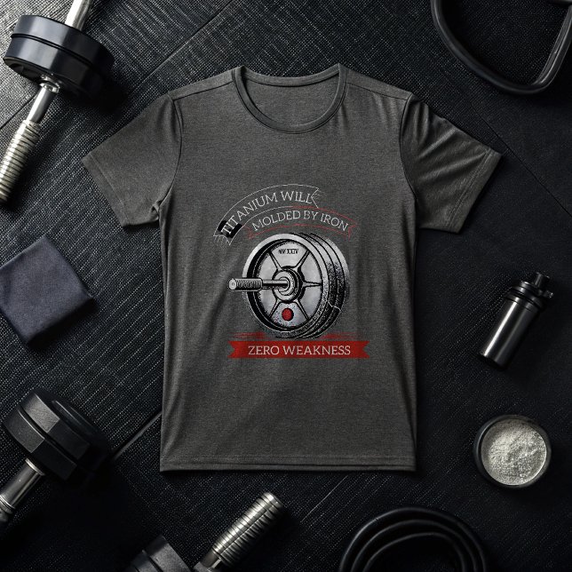 Titanium Molded by Iron - Motivational Gym T-Shirt (Creator Uploaded)