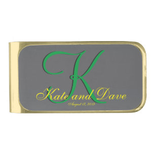 Titanium Monogram Fab Fun Cool Money Clip