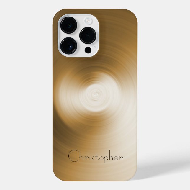 Titanium Orange Silver Stainless Steel Print iPhone Case (Back)