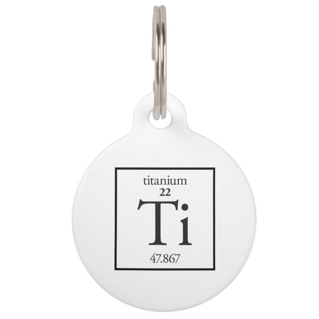 Titanium Pet Name Tag (Front)