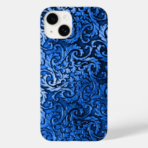 Titanium Polished blue Radial Metallic iphone 15 Case-Mate iPhone 14 Case