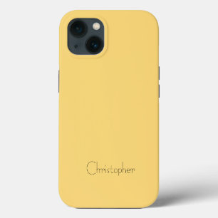 titanium Polished Light orange Radial and Metallic iPhone 13 Case