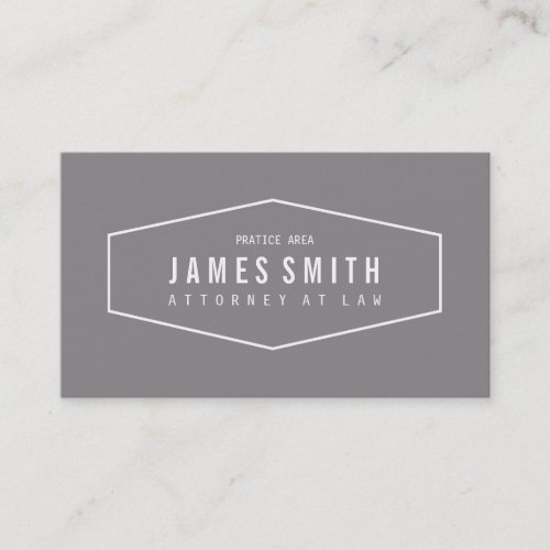 Titanium Retro Professional Attorney Business Card